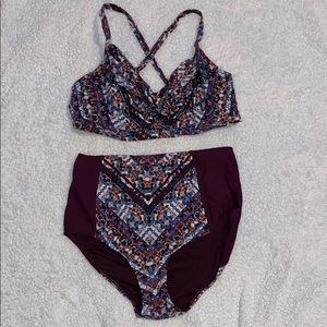 Athleta high waist swim